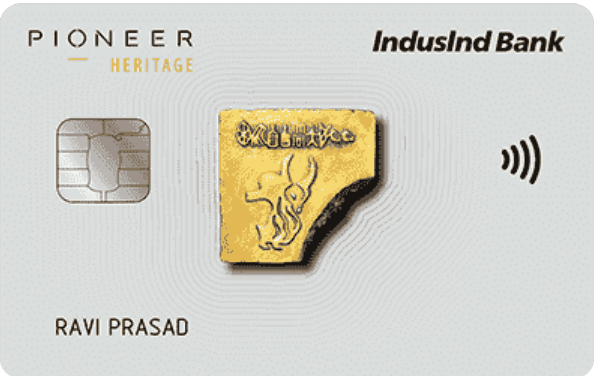 IndusInd Bank Pioneer Heritage Metal Credit Card