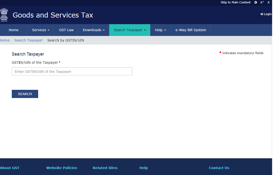 GST NUMBER SEARCH