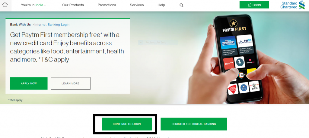SCB Login 1
