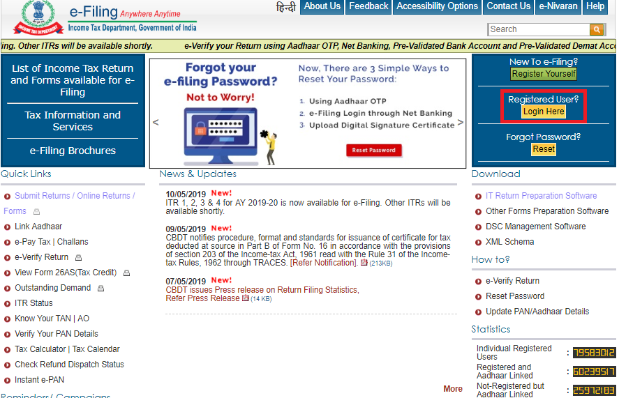 Income Tax Department Homepage (1)